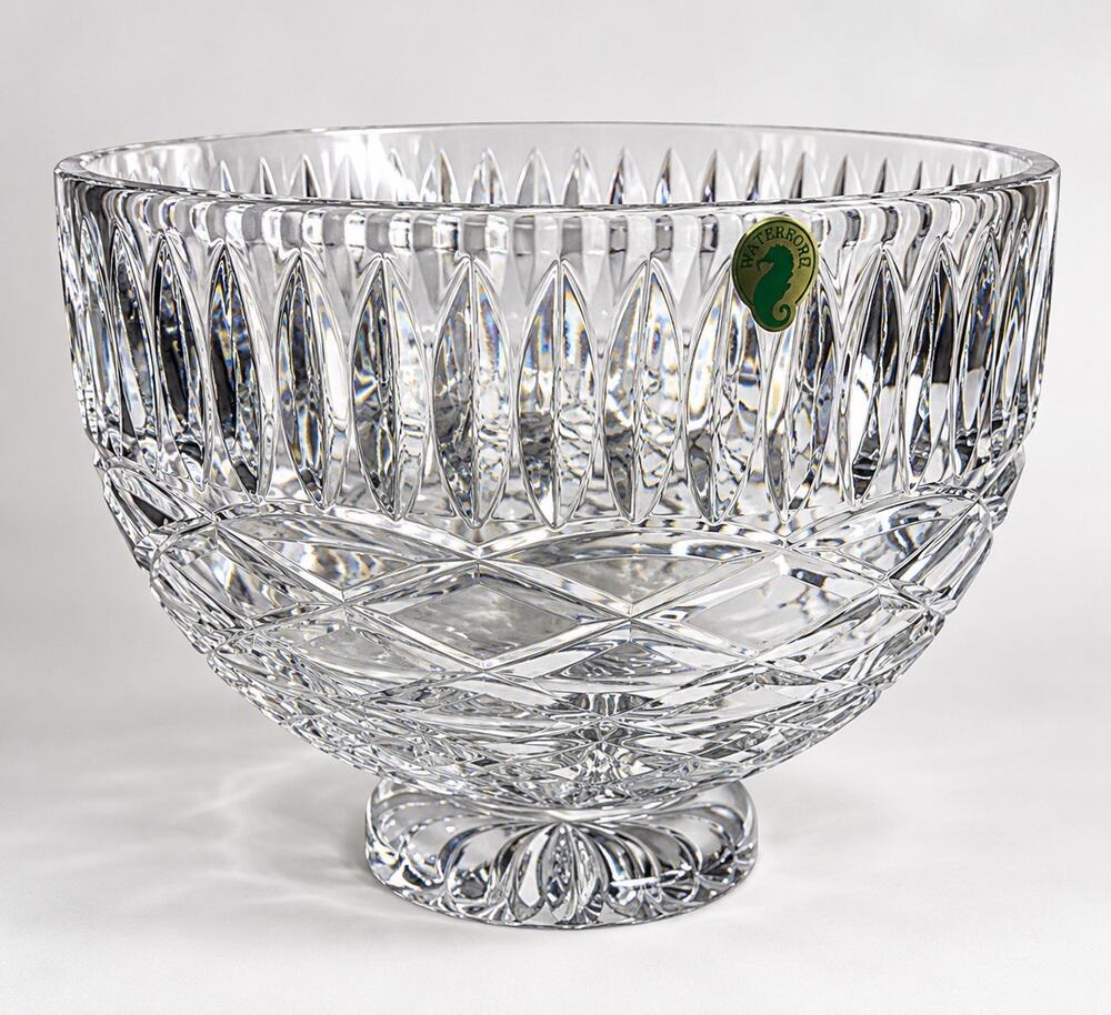 Waterford Book of Kells Lead Crystal Bowl 8.75” 1062636 Ireland Style w/ Box